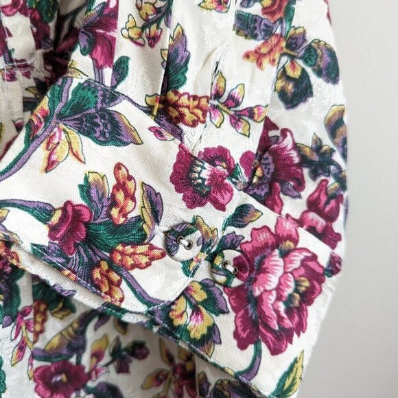 April Cornell Floral Button down blouse - Picture 5 of 8